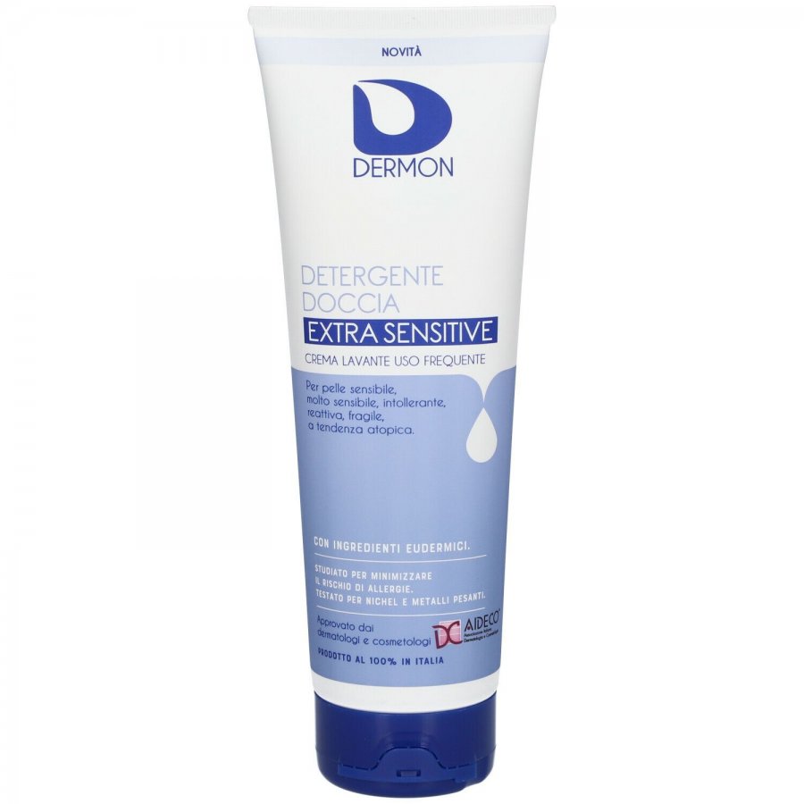 Dermon - Detergente Doccia Extra Sensitive 250ml - Pulizia Delicata per Pelli Sensibili