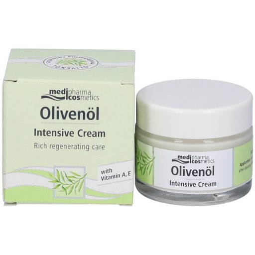 Medipharma Cosmetics Olivenöl Intensive Cream, Crema Idratante Intensiva con Olio Extra Vergine d'Oliva, 50 ml