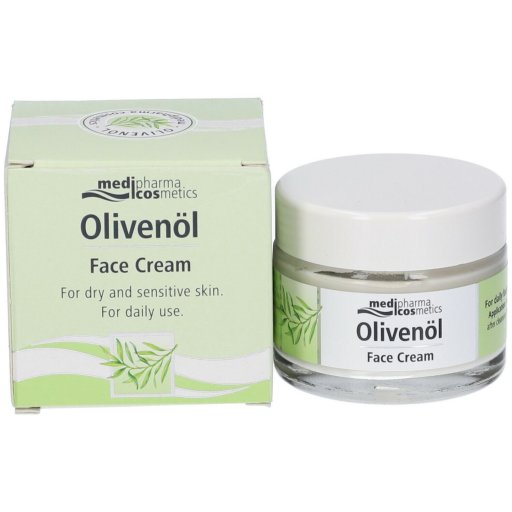 Medipharma Olivenöl Face Cream, Crema Idratante e Nutriente con Olio Extra Vergine d'Oliva, 50 ml