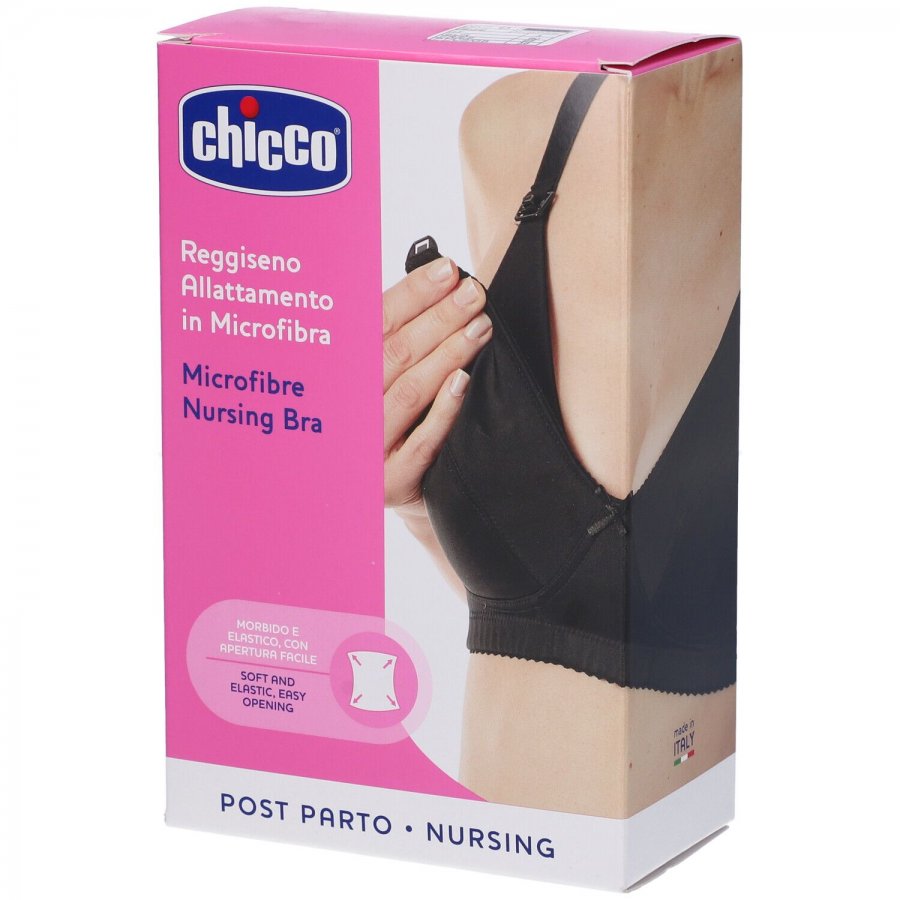 Mammy Reggiseno Allattamento Microfibra Nero 3D - Comodo e Pratico per l'Allattamento
