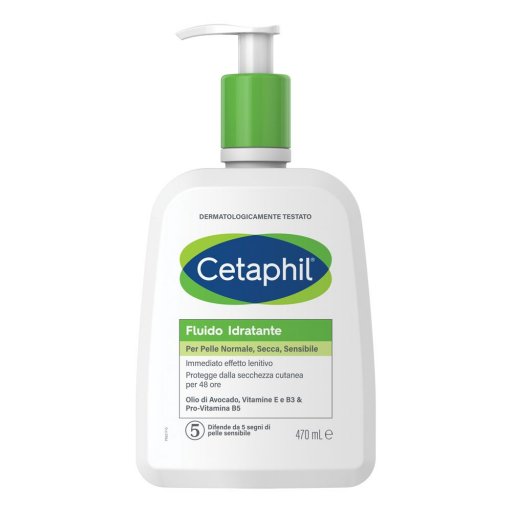 Cetaphil Fluido Idratante Crema Corpo, 470ml – Idratazione Profonda per Pelli Secche e Sensibili