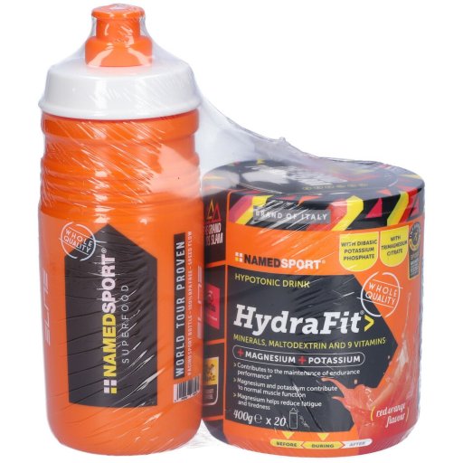 NAMEDSPORT, HydraFit 400 g + Borraccia