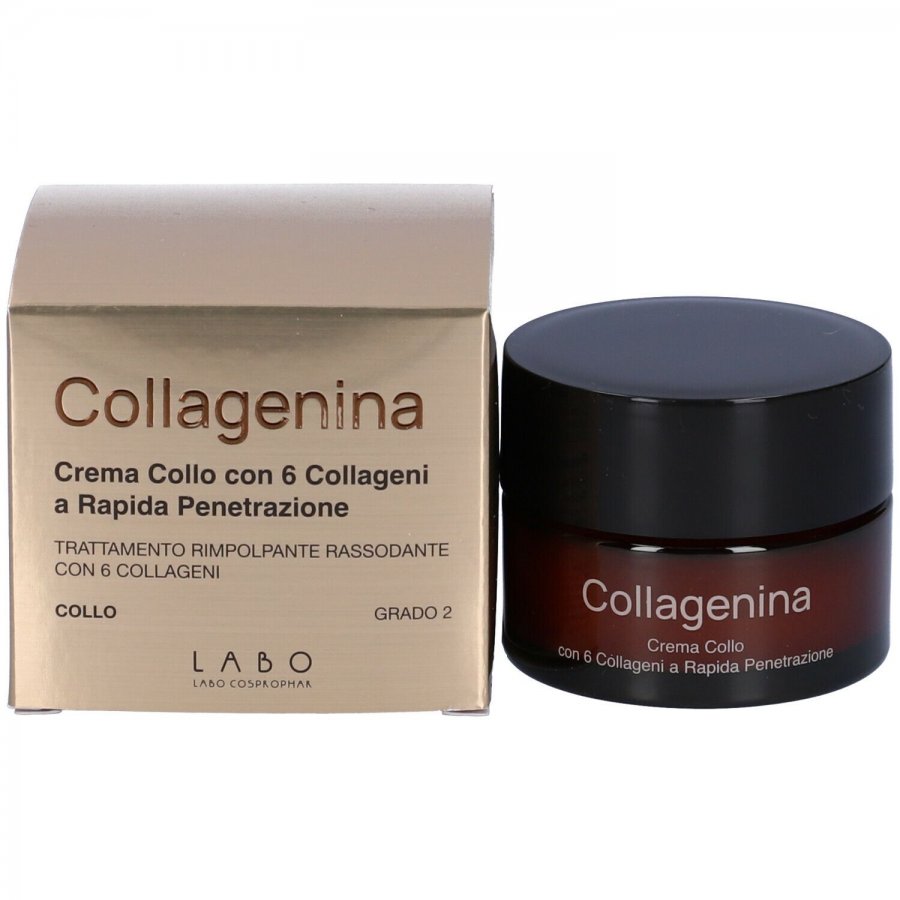 LABO Collagenina Crema Collo con 6 Collageni - Rimpolpante Rassodante 50 ml