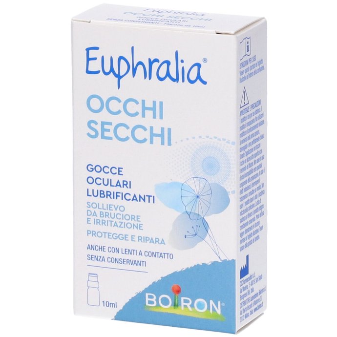 Euphralia Occhi Secchi Collirio 10ml, Sollievo Occhi Secchi, Senza Conservanti, Lubrificante Oculare