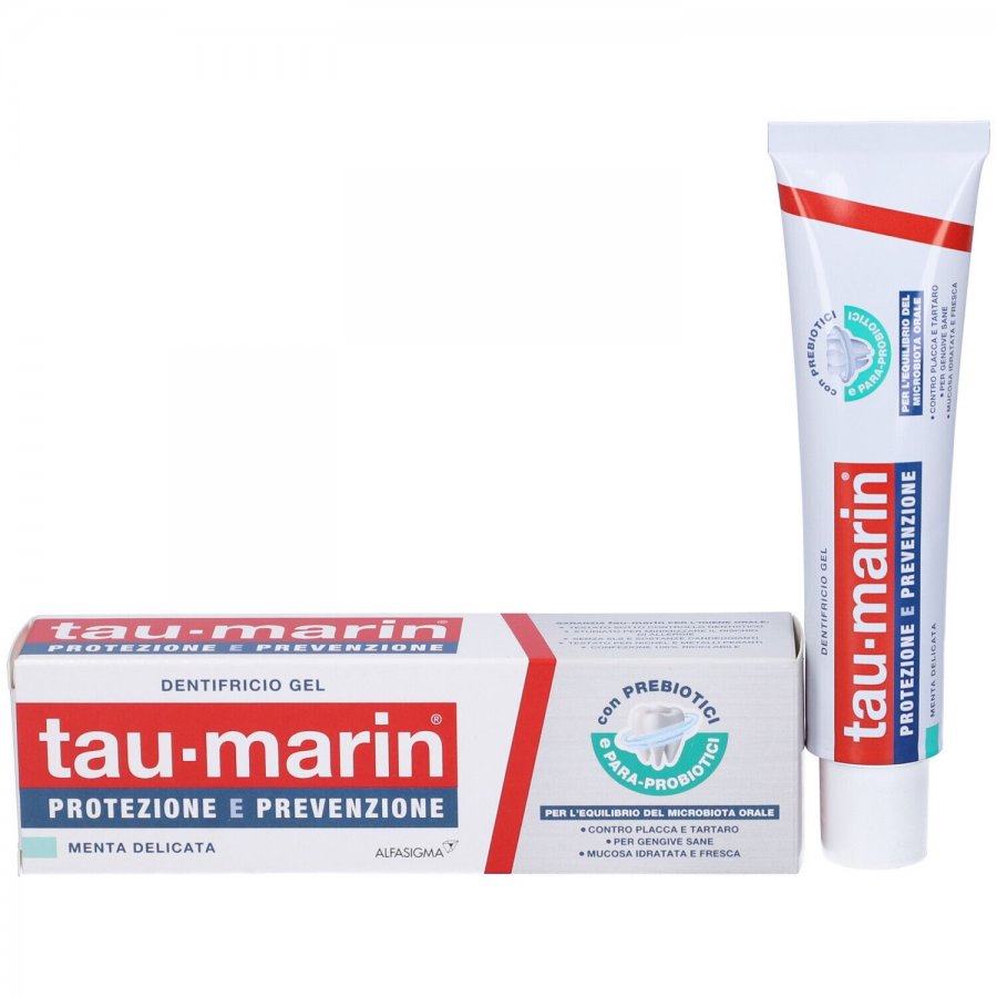 Tau Marin - Dentifricio Gel Menta Delicata 75ml per Igiene Orale Fresca e Protetta