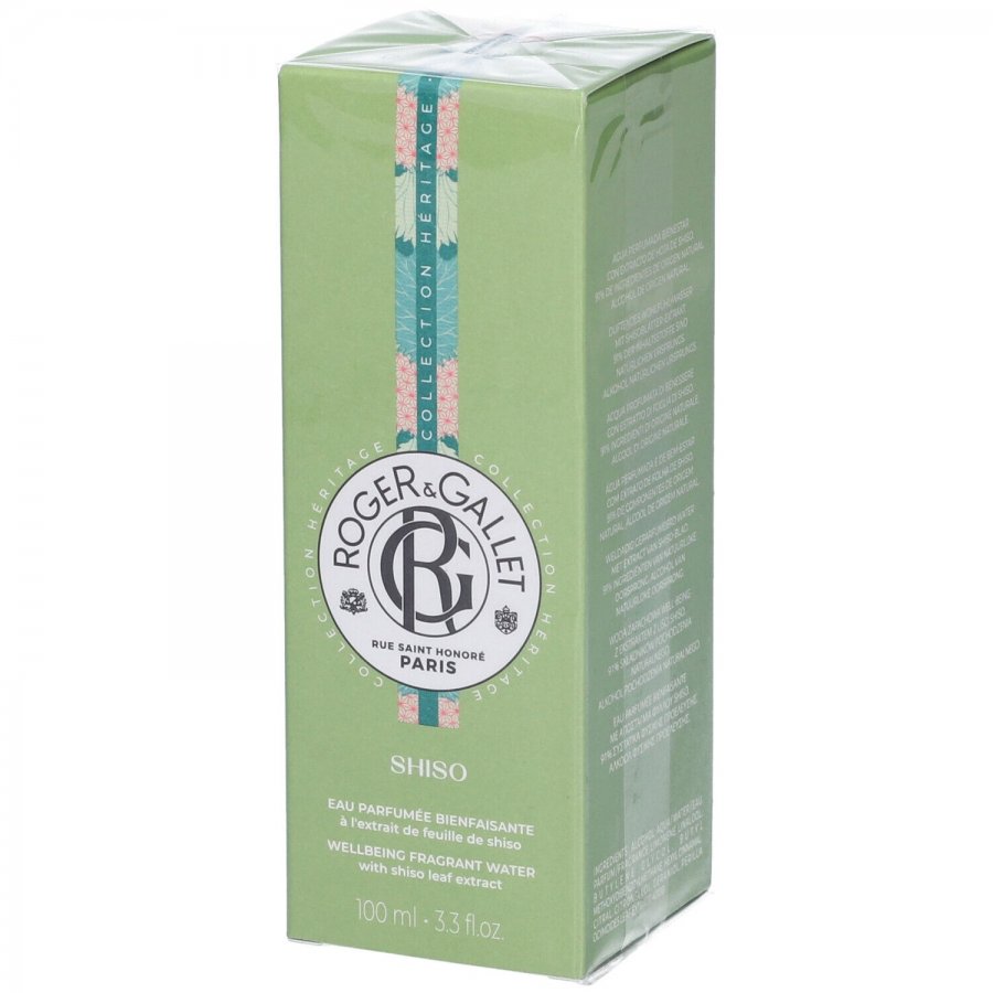 Roger & Gallet Acqua Profumata di Benessere Shiso, 100 ml, Profumo Fresco e Raffinato con Shiso, Mandarino e Sandalo