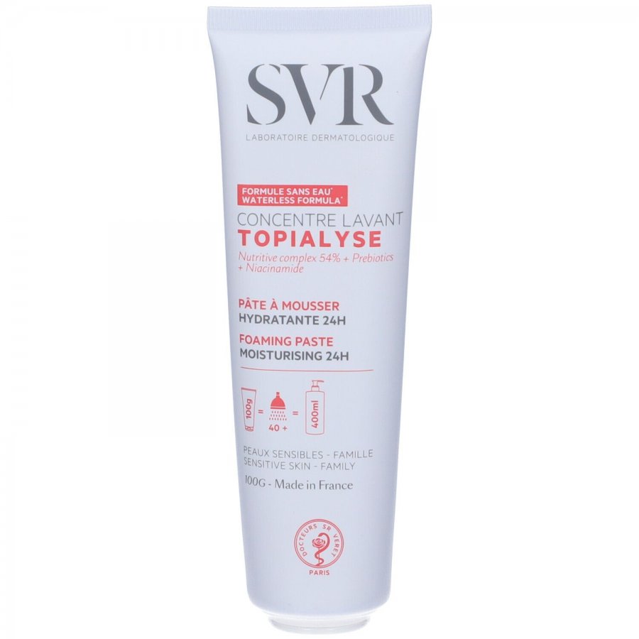 SVR Topialyse Concentré Lavant 100g – Crema Detergente Multiuso per Pelle Secca e Sensibile