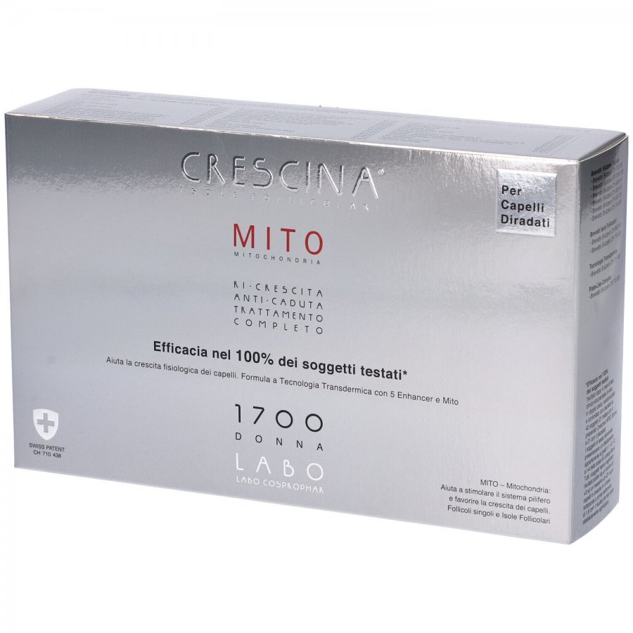 Crescina Mito Isole Follicolari e Anti-Caduta 20 Fiale da 3,5 ml | Trattamento Capelli Efficace