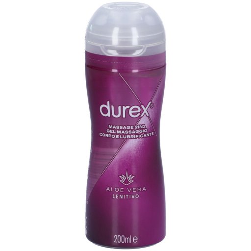 Durex Massage 2 in 1 Aloe Vera: Gel Lubrificante e Massaggio Corpo per Secchezza Vaginale e Relax Totale