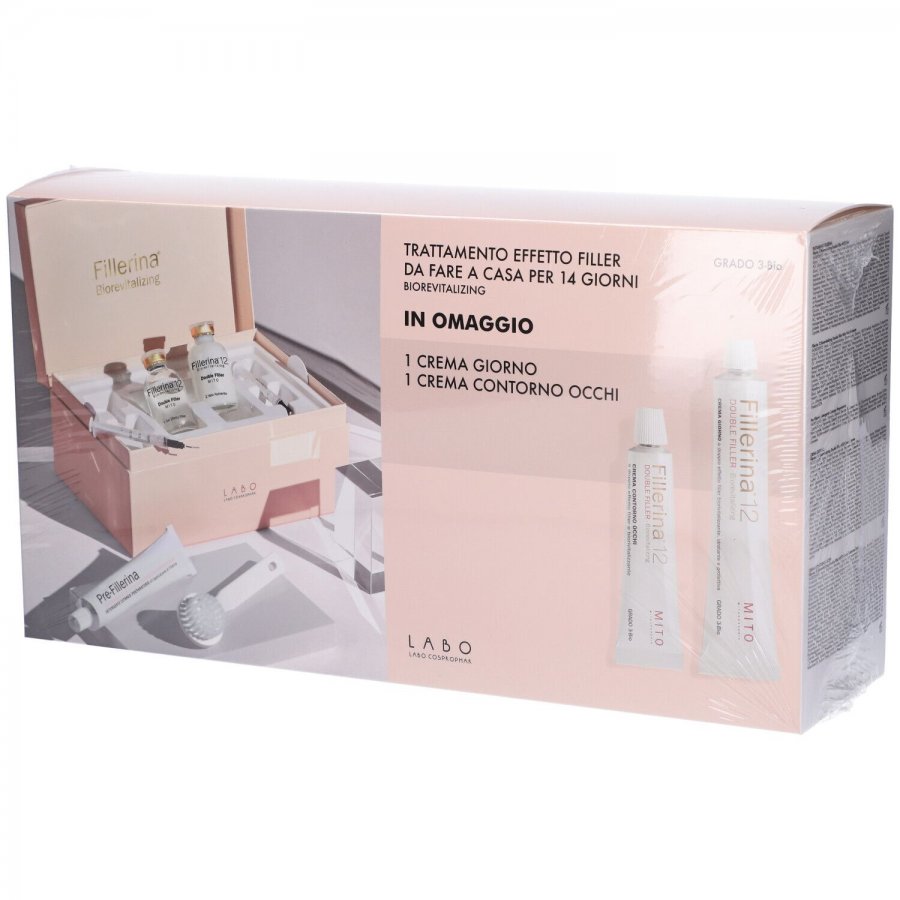 Labo Fillerina 12 Biorevitalizing Double Filler Grado 3-Bio + Crema Giorno e Contorno Occhi in Omaggio