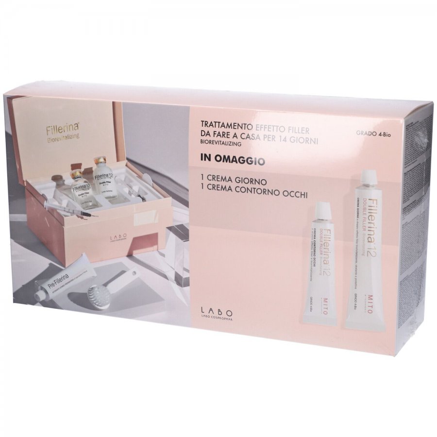 Labo Fillerina 12 Biorevitalizing Double Filler Grado 4-Bio + Crema Giorno e Contorno Occhi in Omaggio