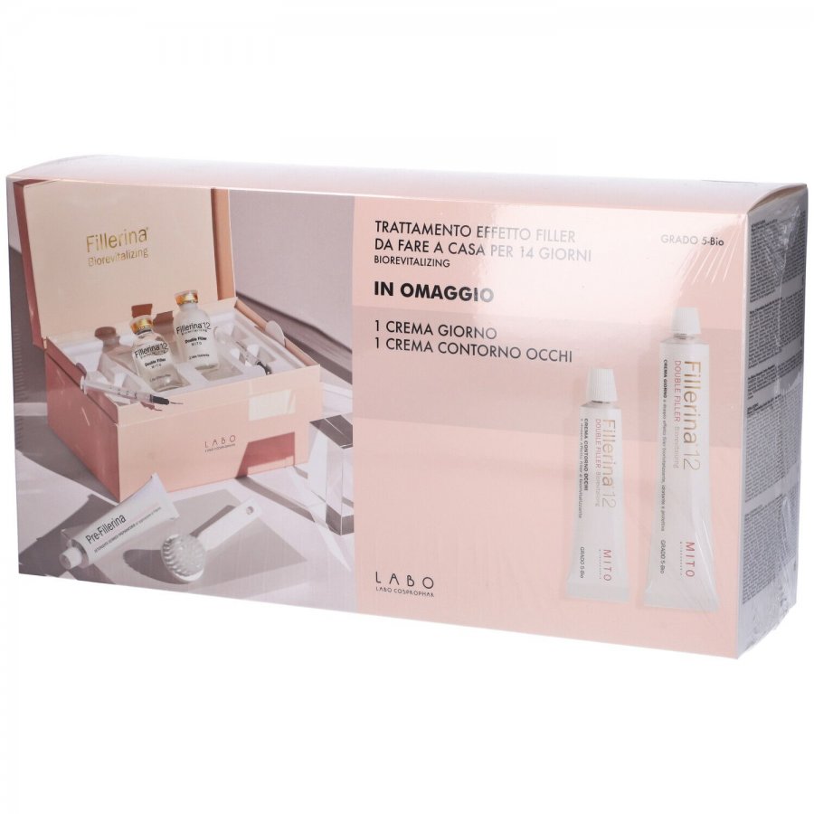 Labo Fillerina 12 Biorevitalizing Double Filler Grado 5-Bio + Crema Giorno e Crema Contorno Occhi in Omaggio