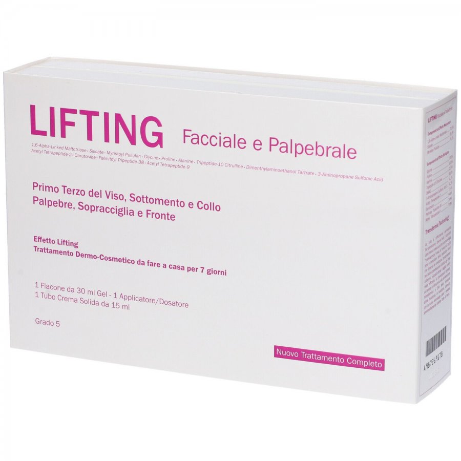 Labo Lifting Facciale e Palpebrale Grado 5 - Trattamento Completo 30 ml Gel + 15 ml Crema Solida