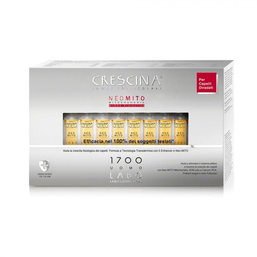 Labo Crescina Isole Follicolari Neo Mito Formula 1700 Uomo - Trattamento Crescita Capelli - 20 fiale