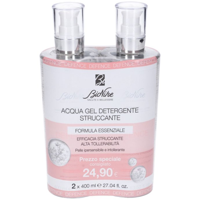 Bionike Defence Acqua Gel Detergente Struccante 2x400ml