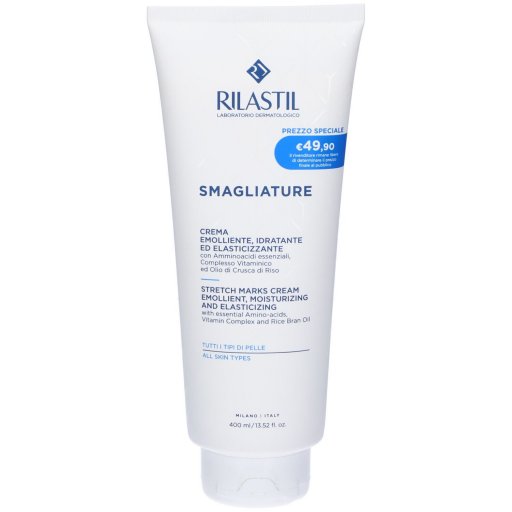 Rilastil, Smagliature Crema Emolliente Idratante ed Elasticizzante, 400 ml