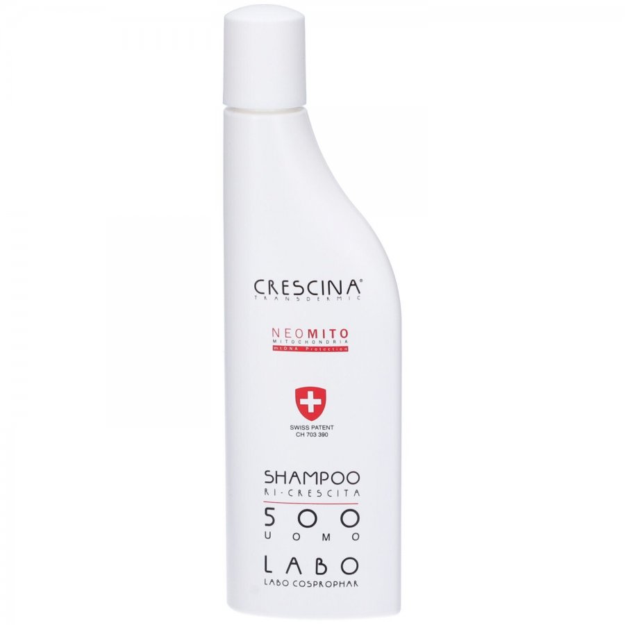 Crescina Shampoo Ri-Crescita Neo-Mito Uomo – Shampoo per Capelli Radi, 150ml, Coadiuvante Crescita Capelli