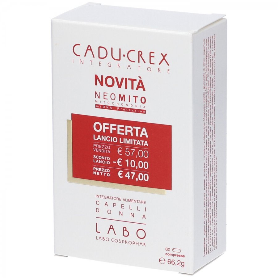 Labo Cadu-Crex Neo-Mito Capelli Donna – Integratore Capelli, 60 Compresse