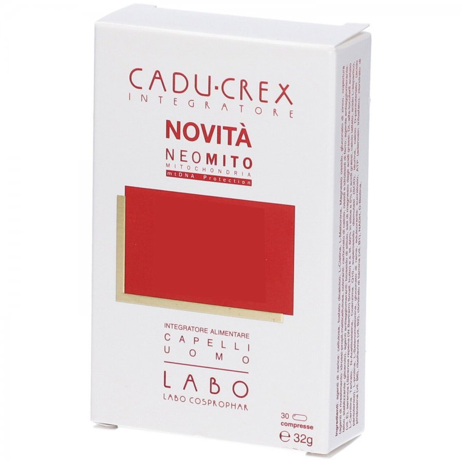 Labo Cadu-Crex Neo-Mito Capelli Uomo – Integratore Capelli, 30 Compresse