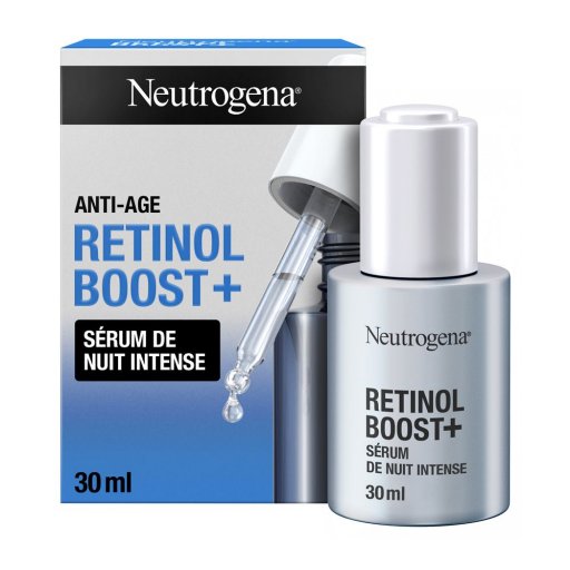 Neutrogena Retinol Boost+ Siero Intensivo Notte 30mL – Trattamento Anti-Età con Retinolo Puro, Riduzione Rughe e Rinnovamento Cutaneo