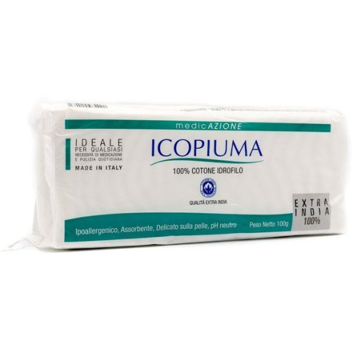 Cotone Extra India 100g - Icopiuma Cotone Idrofilo per Detersione e Assorbimento