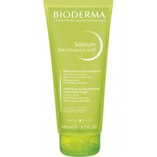 Bioderma Sebium Moussant Actif Gel Detergente Pelle Grassa 200ml - Bioderma Sebium Moussant Actif