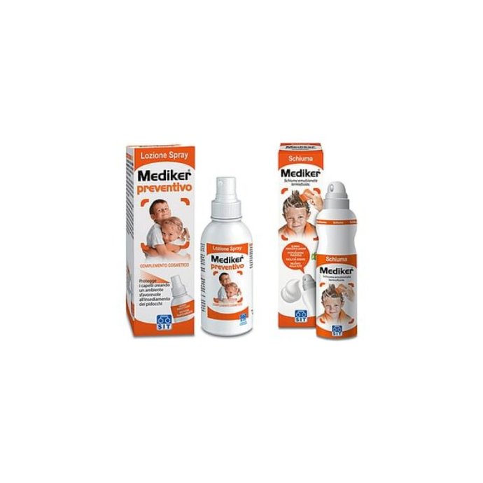 Mediker Schiuma + Mediker Preventivo - BiPack per la Protezione e la Prevenzione dai Pidocchi