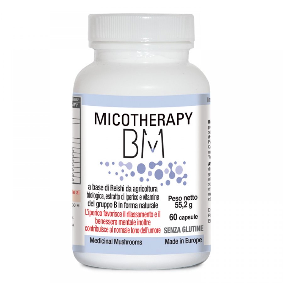 Micotherapy BM - Integratore Alimentare Riequilibrante Psico-Fisico, 60 Capsule