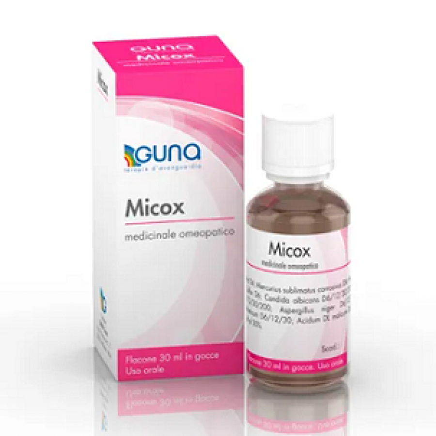 Guna Micox Gocce 30ml - Antimicotico Omeopatico per Micosi, Candidosi e Infezioni Fungine