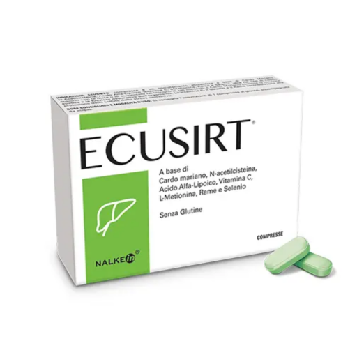  Ecusirt Integratore Alimentare 30 Compresse, Cardo Mariano, N-Acetilcisteina, Antiossidante