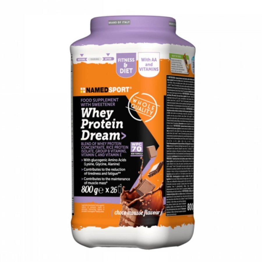 Whey Protein Drea Tas Bro 800g - Proteina del Siero del Latte per la Crescita Muscolare - Integratore Proteico