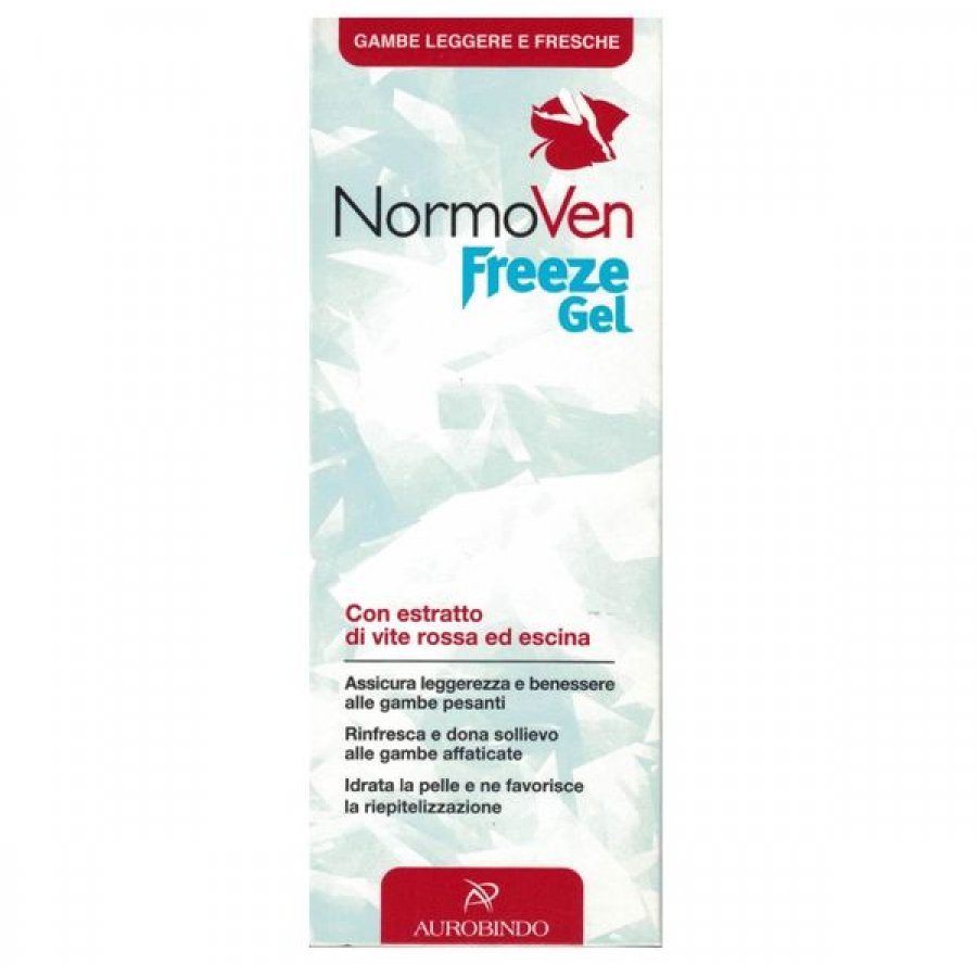 NormoVen Freeze Gel 150ml - Aurobindo Pharma - Gel Rinfrescante con Vite Rossa ed Escina