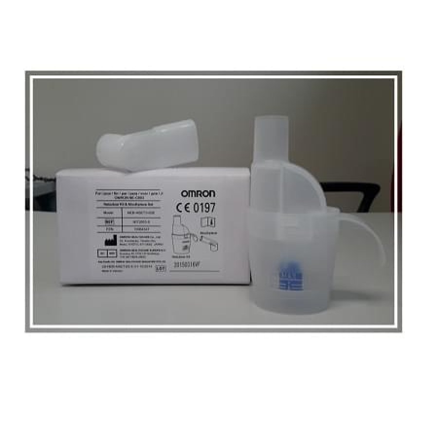 Omron Kit Nebulizzatore Comp Air Ampolla + Boccaglio C803 per Terapie Respiratorie Efficaci