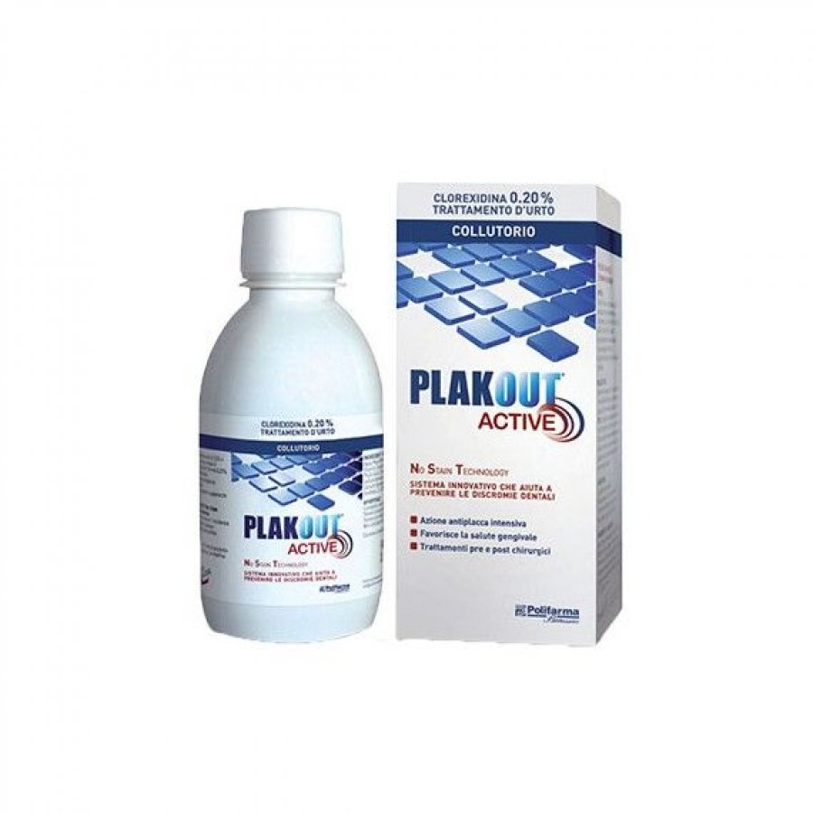 PlakOut - Active 0,20 Collutorio Confezione 200 ml