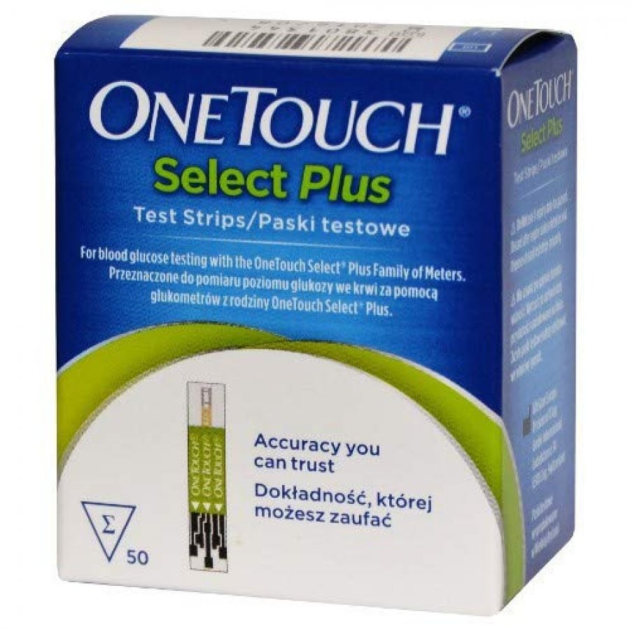 Onetouch Select Plus - Strisce Misurazione Glicemia 50 Strisce
