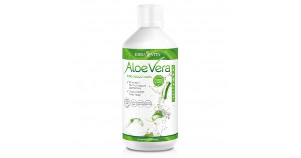 Erba Vita Aloe Vera Puro Succo 1000 Ml Integratore Per Funzioni