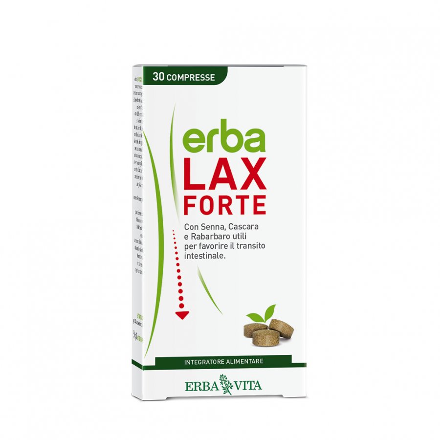 Erbalax Forte - Integratore alimentare per favorire il transito intestinale 30 Compresse