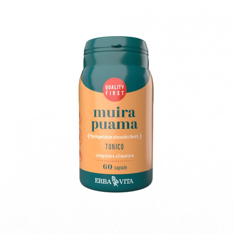 Erba Vita Muira Puama 60 capsule - Integratore Tonico per Stanchezza Fisica e Mentale