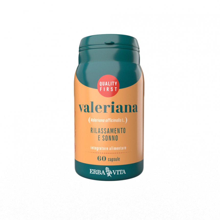 Erba Vita Valeriana 60 capsule - Integratore Alimentare per Rilassamento e Sonno