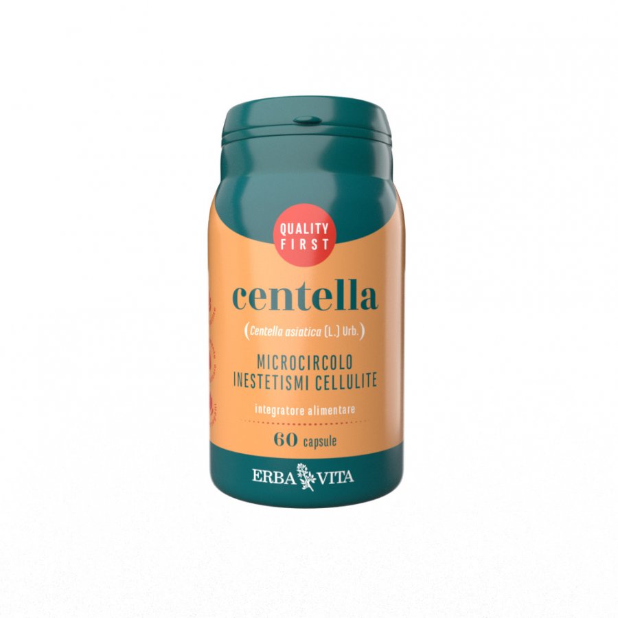 Erba Vita - Centella Integratore microcircolo 60 capsule: Supporto Naturale per la Circolazione Sanguigna