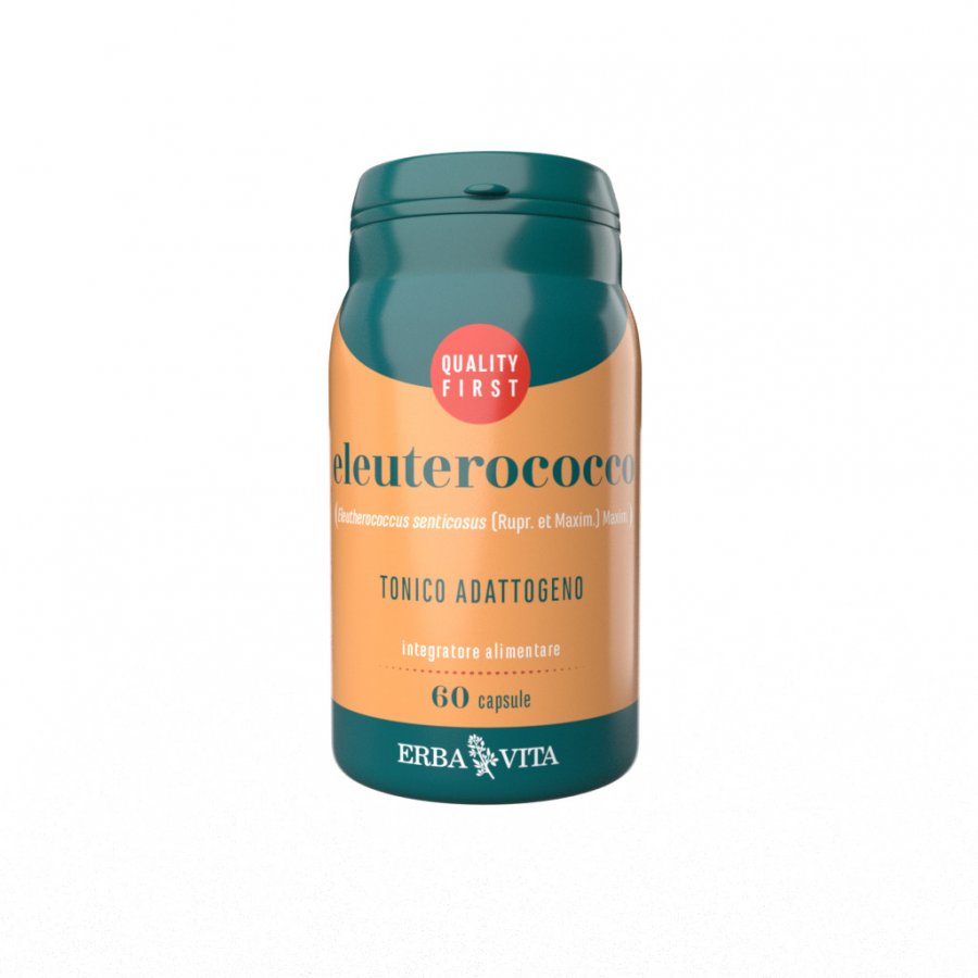 Erba Vita Eleuterococco 60 Capsule - Integratore Alimentare di Eleuterococco