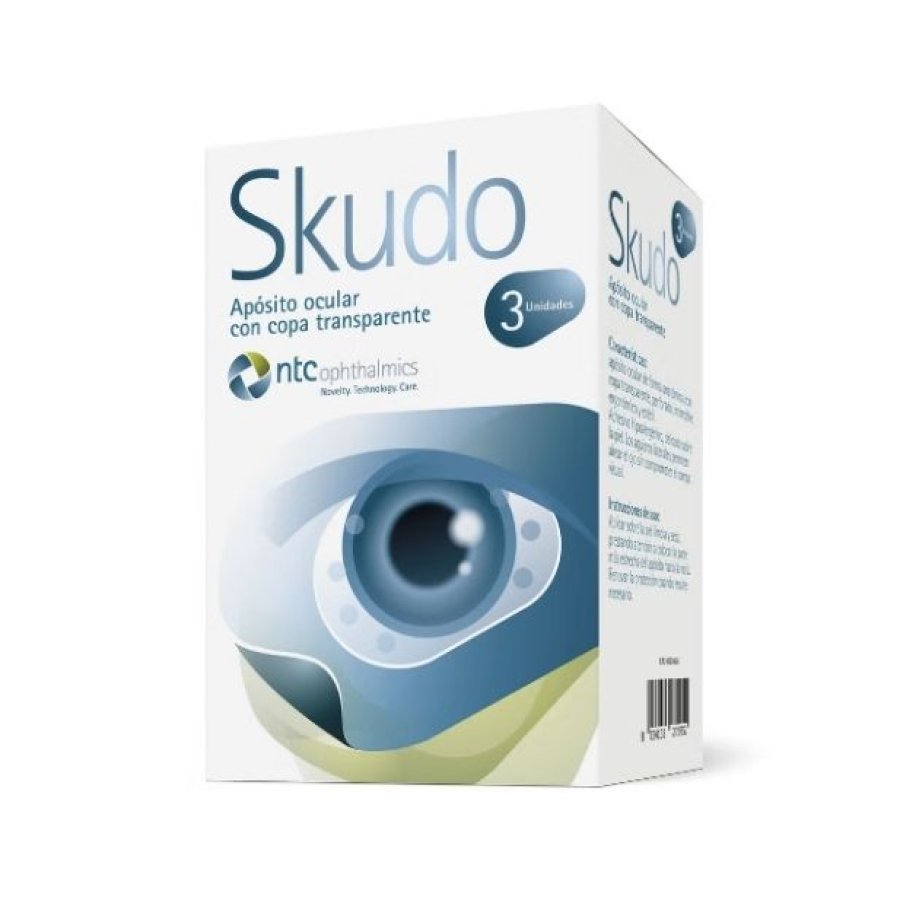 Skudo, Protezione Oculare con Valva Trasparente, 3 Pezzi