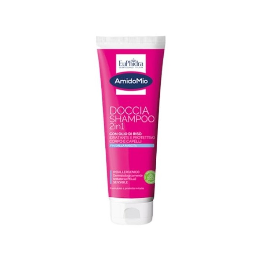 Euphidra AmidoMio, Doccia Shampoo 2 in 1 Extra Delicato, 250 ml