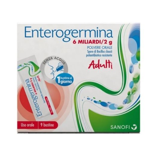 Enterogermina 6 Miliardi Adulti, 9 Bustine