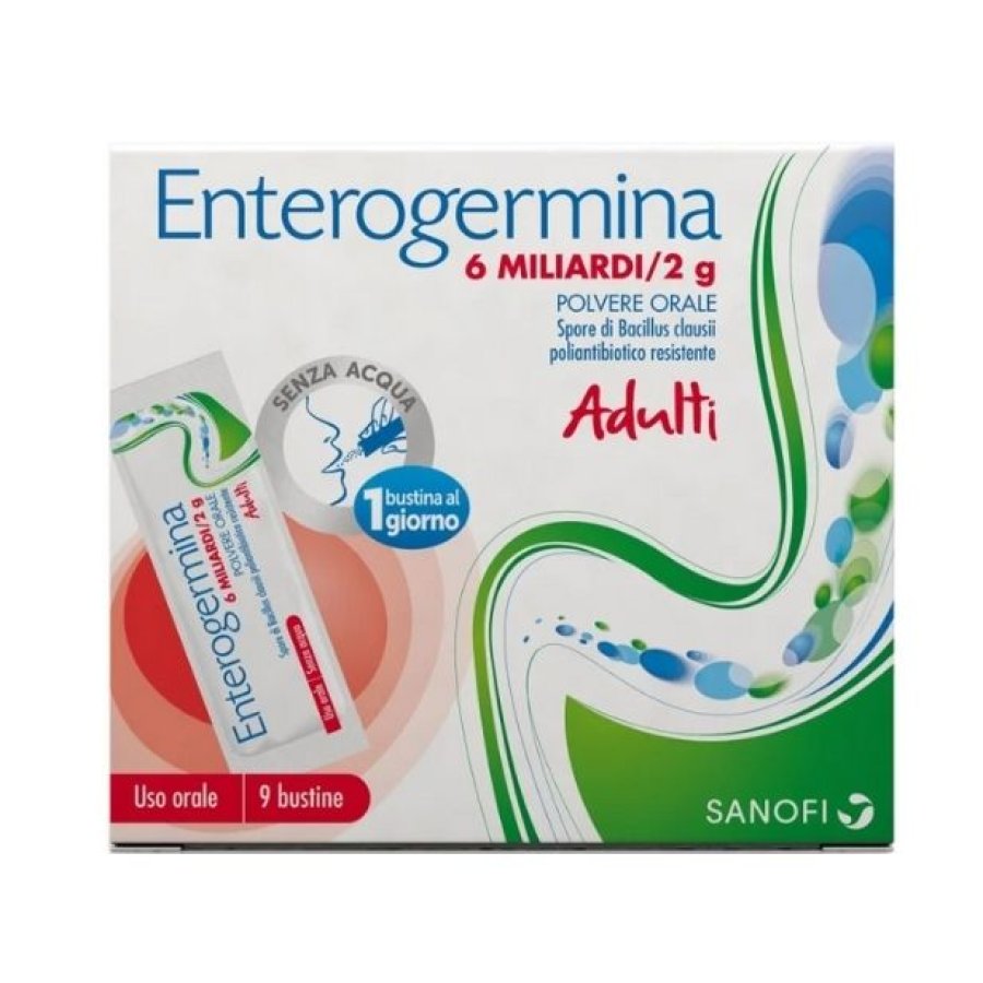 Enterogermina 6 Miliardi Adulti, 9 Bustine