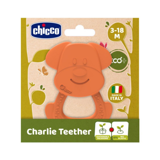 Chicco Massaggiagengive Cagnolino Eco+, Sollievo Gengive Dentizione, Morbido e Sicuro