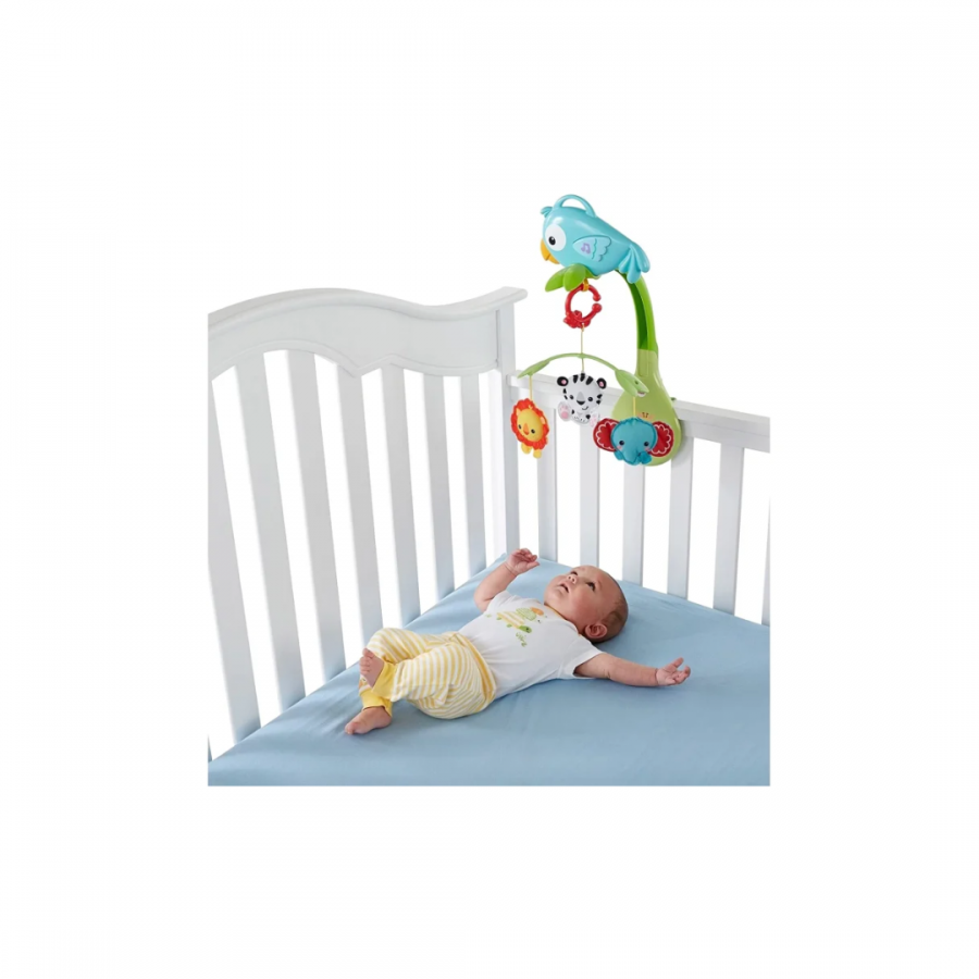 Fisher Price Giostrina Anim Fo, Giostrina Musicale per Lettino, 1 Pezzo, Bambini 0M+