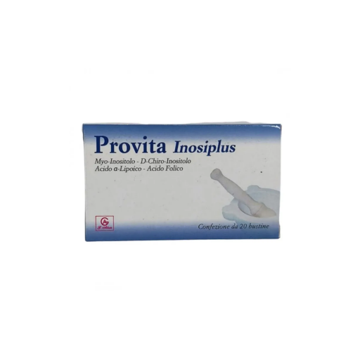 Provita Inosiplus, Integratore Alimentare per Fertilità e PCOS, 20 Bustine, Insulino Resistenza