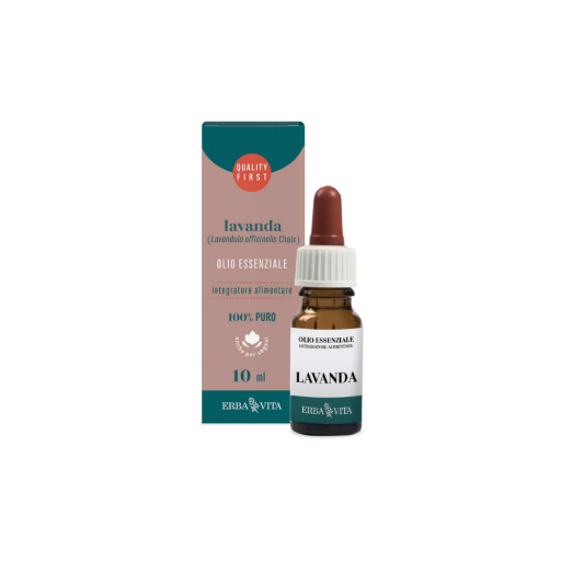 Erba Vita Olio Essenziale di Lavanda, Rilassante per Stress e Ansia, 10ml