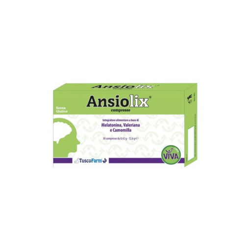 Ansiolix Tusco Farm 30 Compresse – Integratore per Sonno e Rilassamento